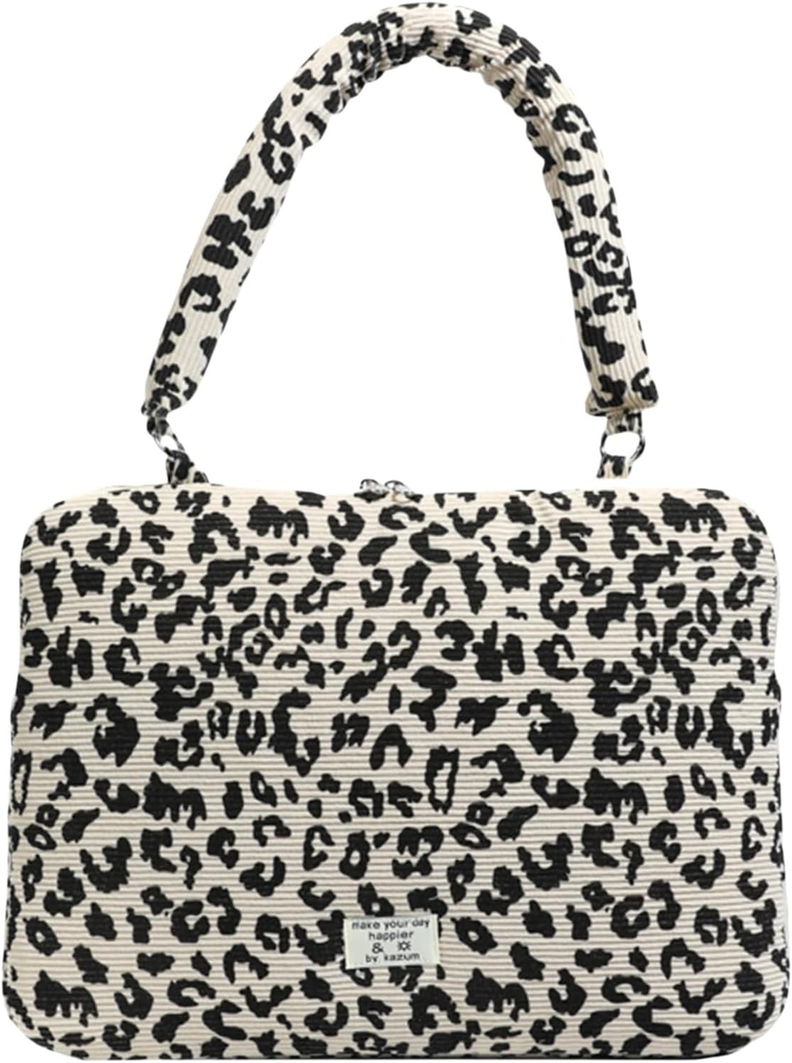 Leopard Puffy Laptop Sleeve 11,13,15 Inch Cheetah Print Quilted Laptop Case gallery