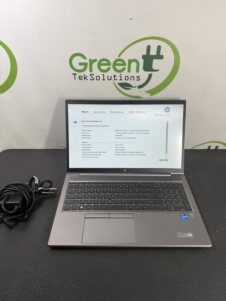 HP ZBook Firefly 15 G8 15.6" Core i7-1185G7 3.0GHz 16GB DDR4 256GB SSD ~ READ