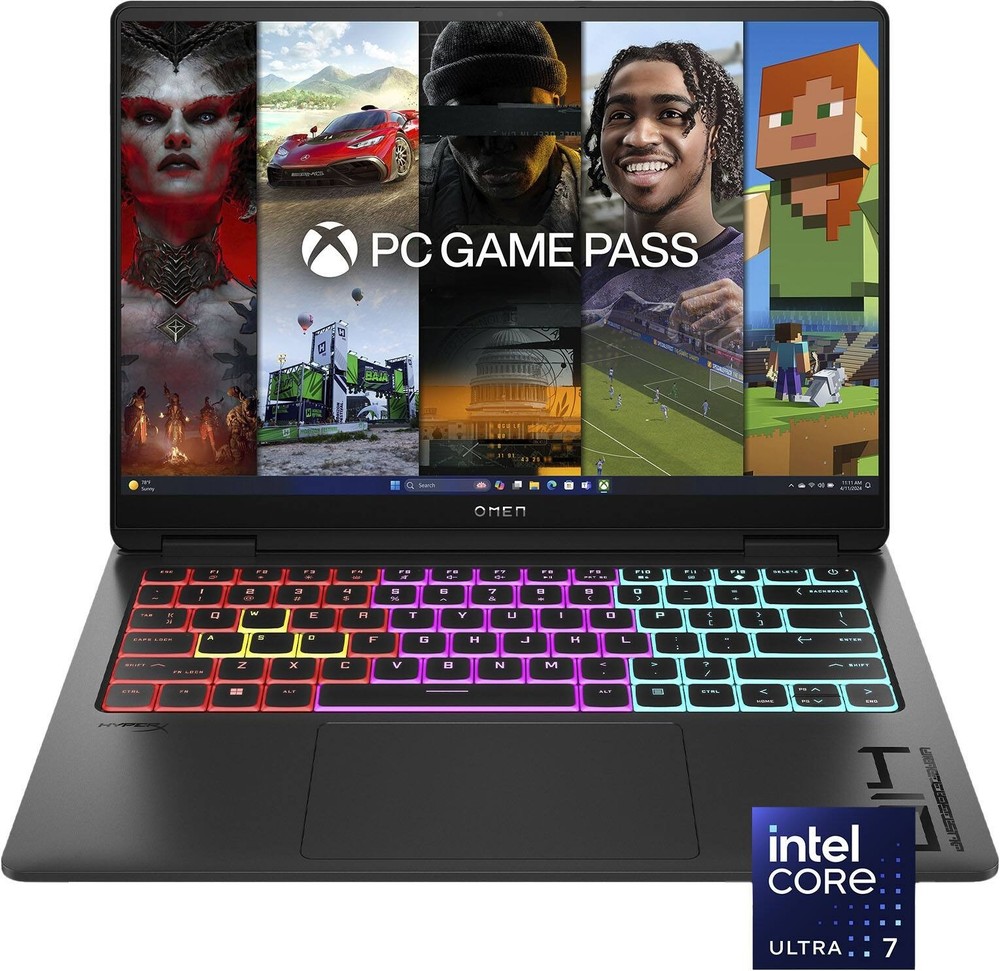 HP OMEN Transcend 14" 3K OLED Intel Ultra 7 NVIDIA RTX 4060 16GB RAM 1TB SSD W11