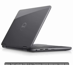 Dell Latitude 3190 2-in-1 11.6in Pentium N5030 8GB 128GB SSD Black