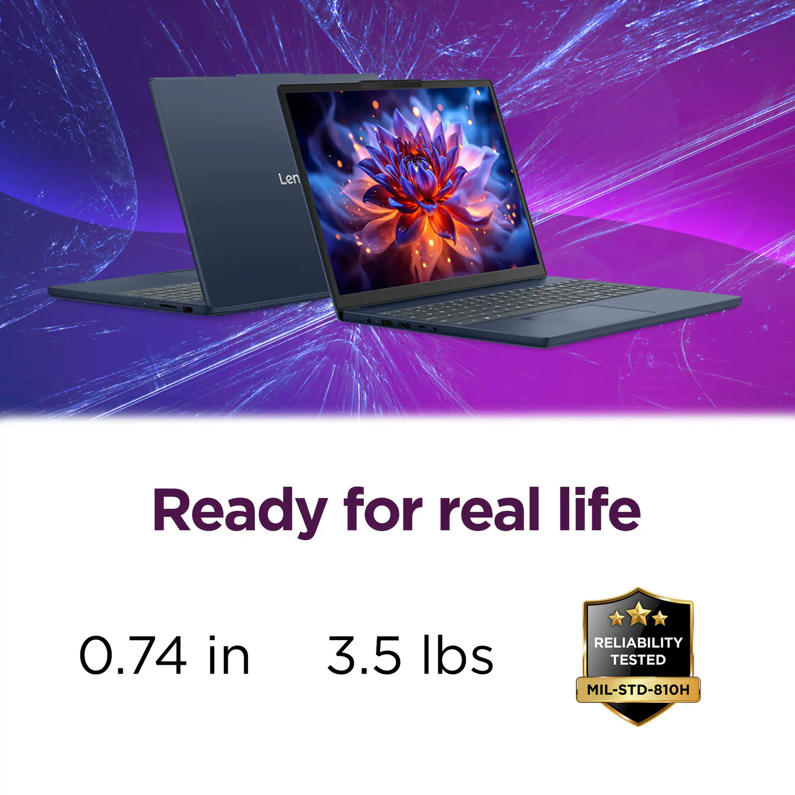 Lenovo - IdeaPad Slim 3i 15.3" 2K Touchscreen Laptop - Intel Core 7 350 2026 ... gallery