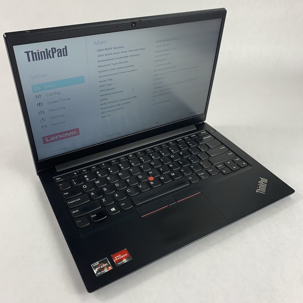 Lenovo ThinkPad E14 Gen 3 14" Ryzen 5 5500U 2.1 Ghz 8 GB Ram No OS/HDD/AC Bezel