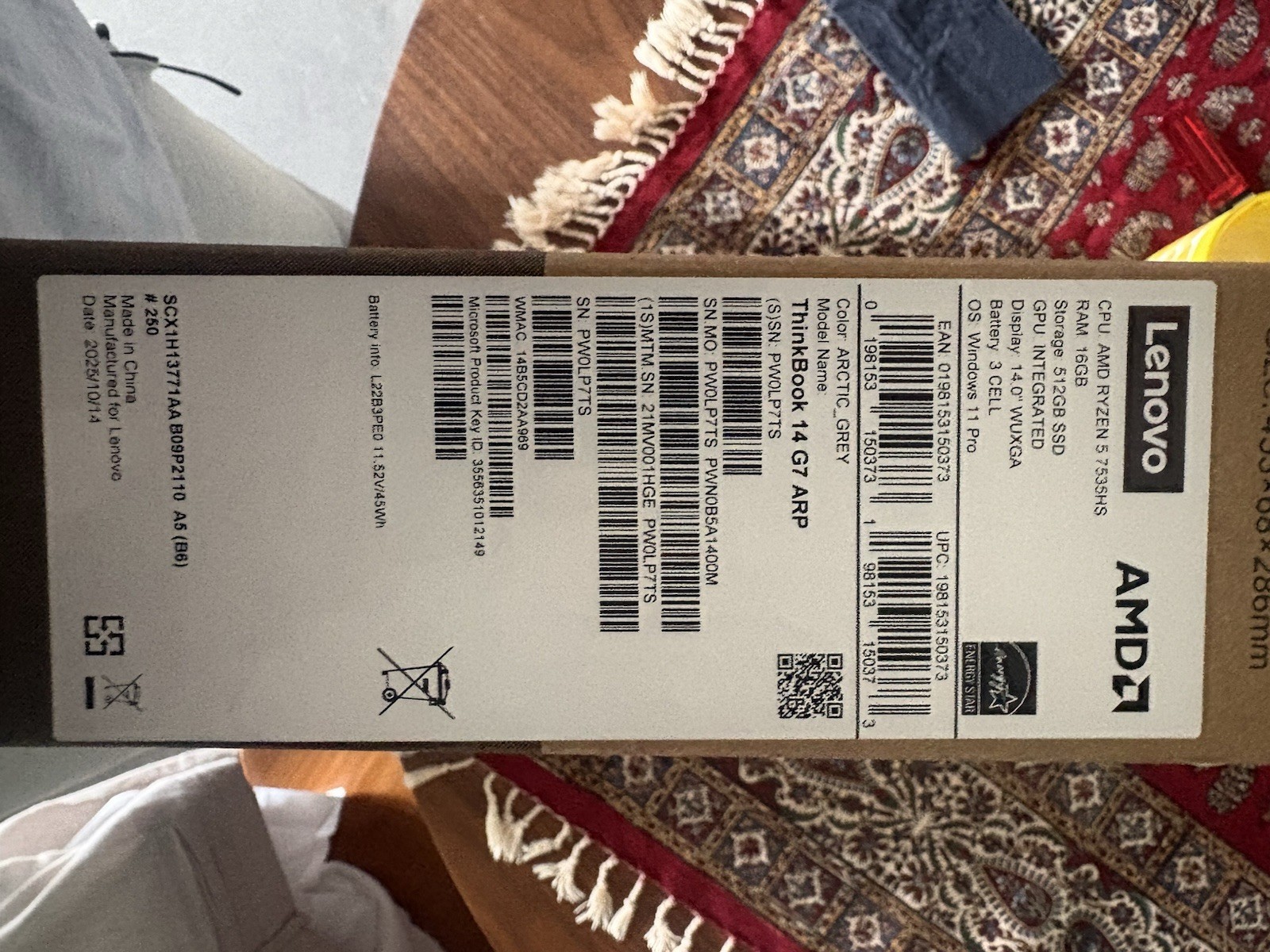 Lenovo ThinkBook 14 G7 ARP, Arctic Grey, Ryzen 5 7535HS, 16 GB RAM, 512 GB SSD, DE gallery