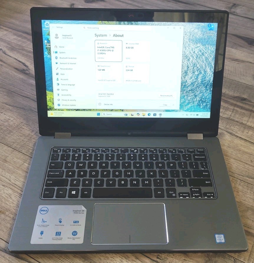 ⭐ DELL INSPIRON 13 7353 | INTEL CORE I5-6500U 2.50GHZ | 256GB | 8GB | Windows 11 gallery