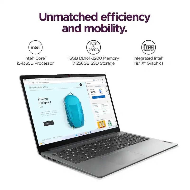 Lenovo IdeaPad 15IRU7 15.6" FHD Laptop Intel Core i5-1335U 16GB RAM 256GB SSD gallery