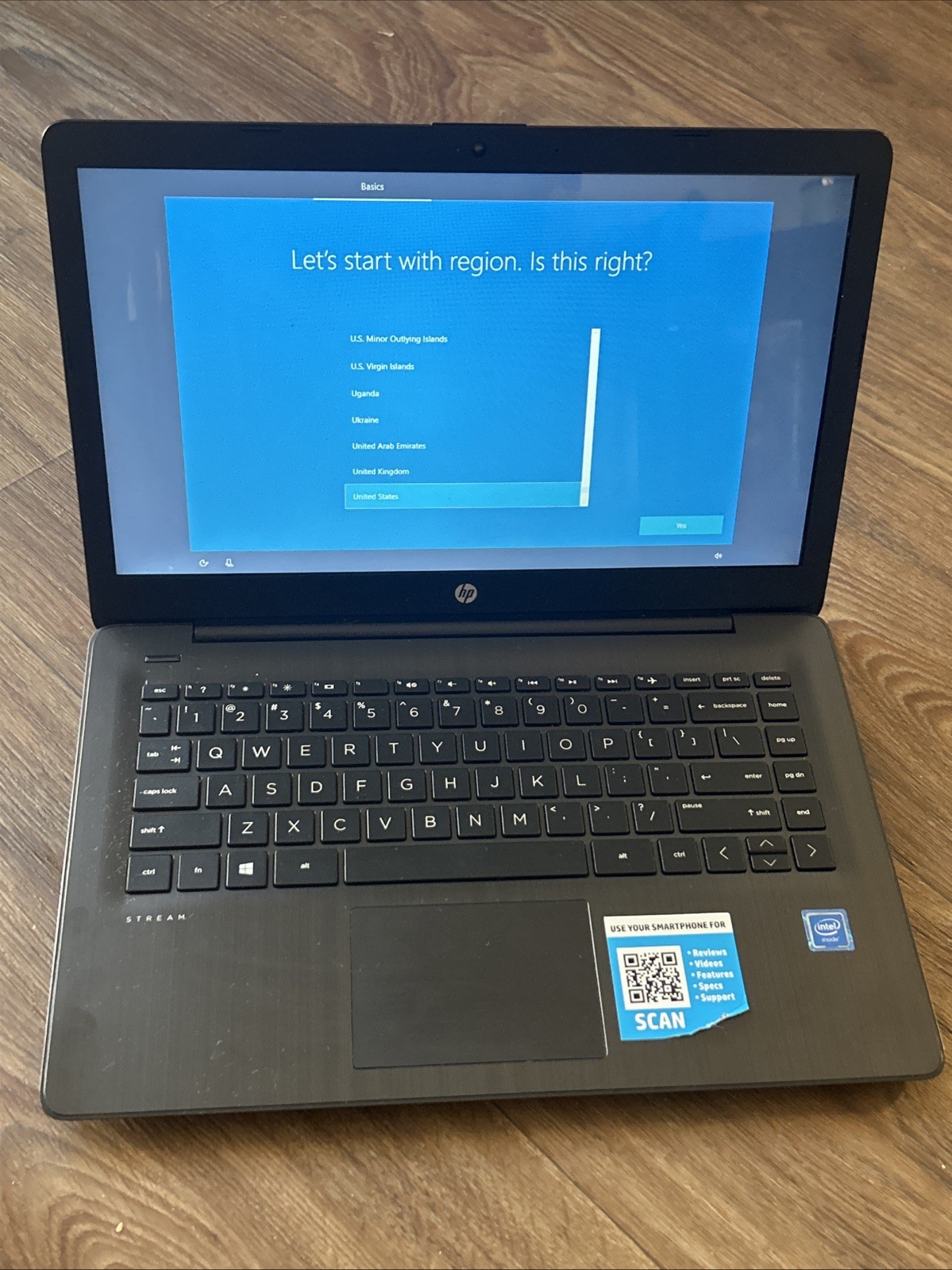 HP Stream 14-CB164WM Laptop Without Charger- Tested- Black gallery
