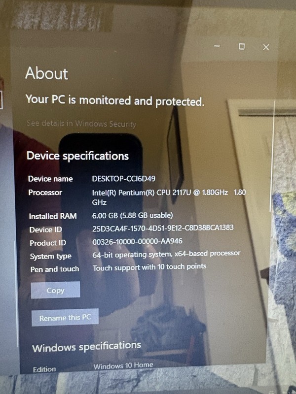 Acer Aspire 15.6" Touchscreen Laptop Pentium 2117U 6GB 750GB HDD W10H gallery