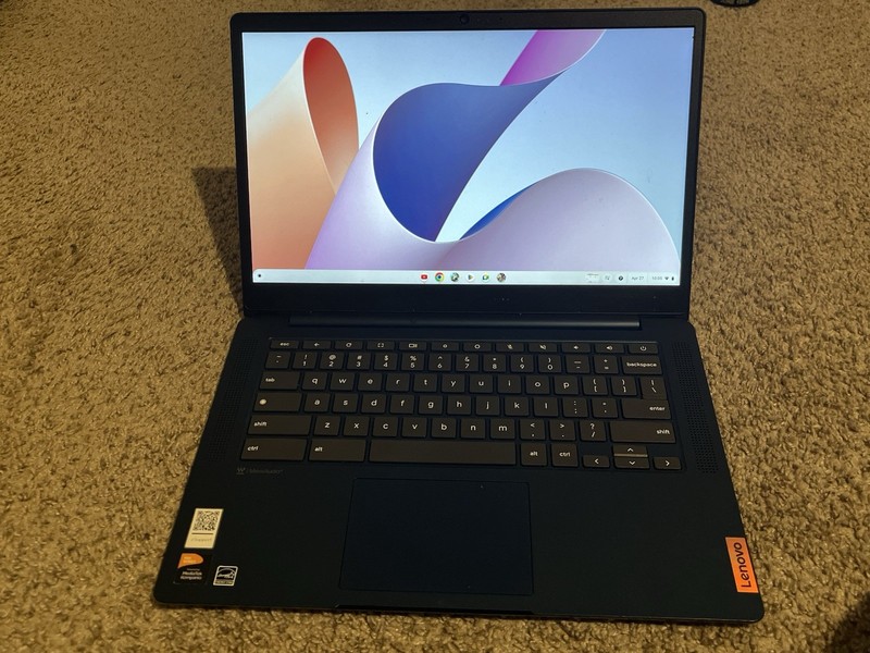 Lenovo Chromebook 14" Blue Laptop Chrome OS Built-in Webcam Wi-Fi Microphone gallery