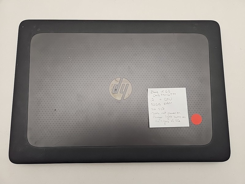 FOR PARTS HP ZBook 15 G3 15.6" Intel i7-6820HQ 32GB No SSD Quadro M1000M gallery