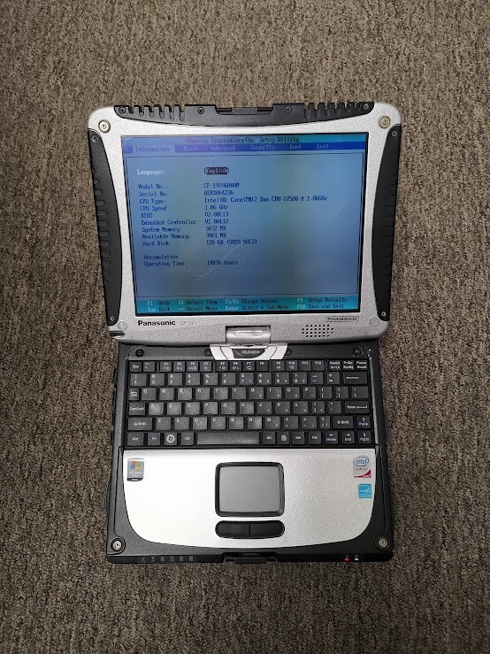 Panasonic Toughbook CF-19 CF-19FHGAXAM 120GB (I Don't have the login password) gallery