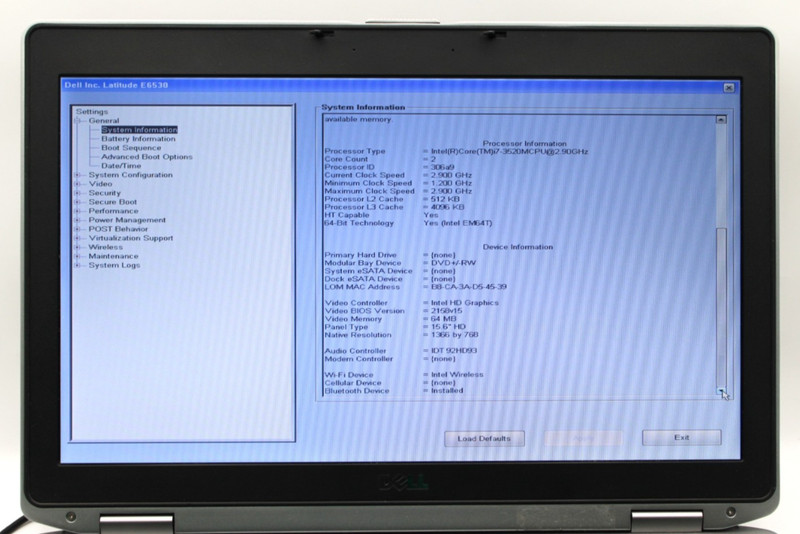 Dell Latitude E6530 i7-3520M@2.9GHz 4GB DDR3 NO STORAGE OR OS *USED/TESTED* gallery