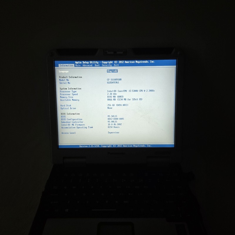 Panasonic Toughbook CF-31 MK5 i5-5300U 2.3GHz 256GB SSD 8GB Ram W11 -- Grade B gallery