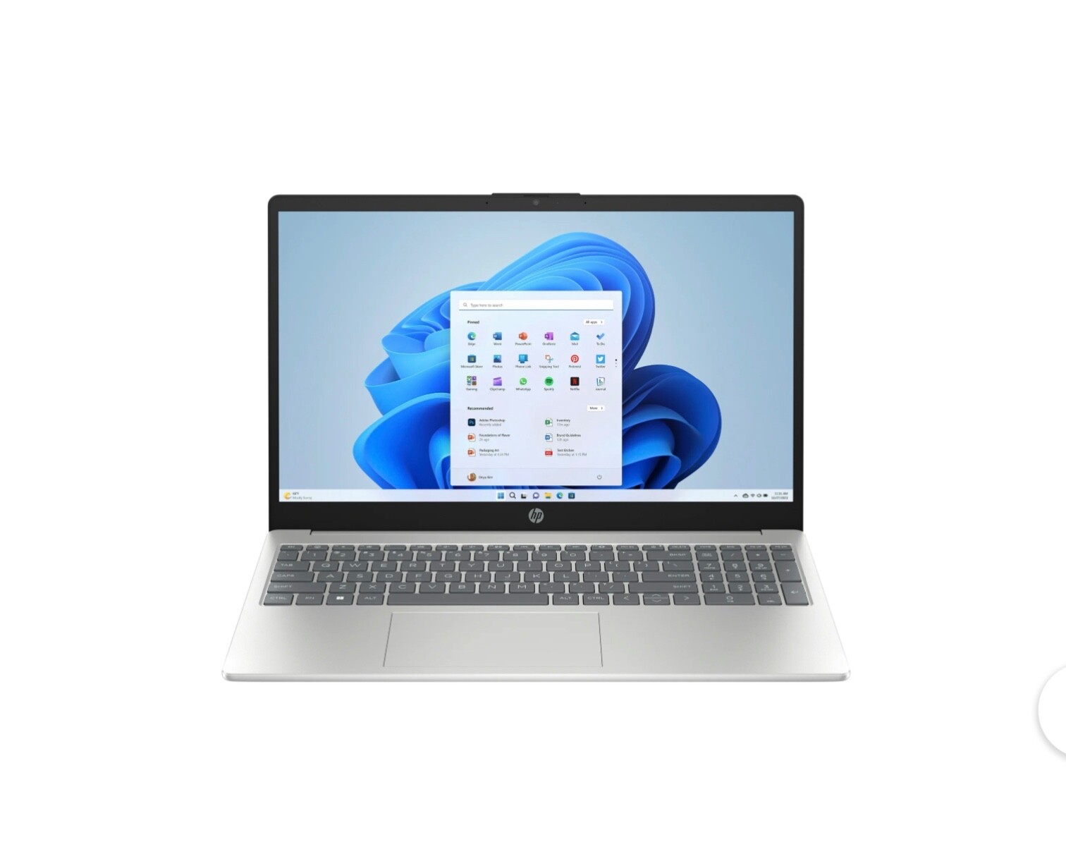 HP 15.6 inch Windows Laptop Intel Processor N200 4GB RAM 128 UFS Natural Silver gallery