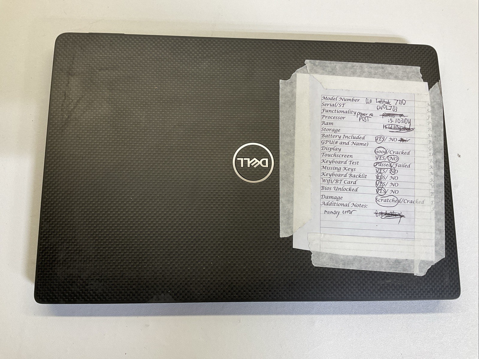 Dell Latitude 7310 | i5-10th Gen | No POST | Memory Error (C10) gallery