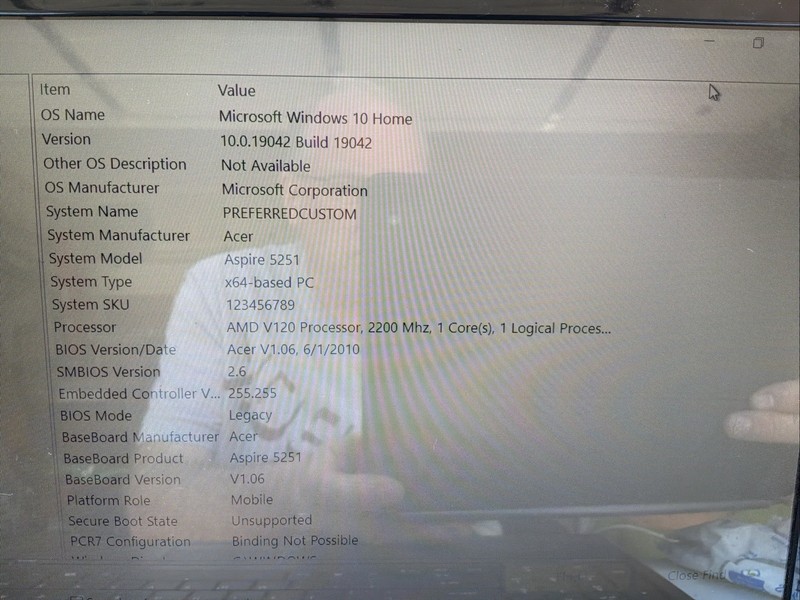 Acer Aspire 5251-1005 Win 10, AMD LAPTOP & Power Supply - Tested Working gallery