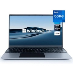 15.6 inch Laptop 16GB 512GB Windows 11 Computers Support WiFi＆Bluetooth＆Type-C