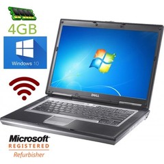 DELL LATiTUDE D630 Laptop 80GB With 4GB RAM- WINDOWS 10 WiFi COMPUTER See models