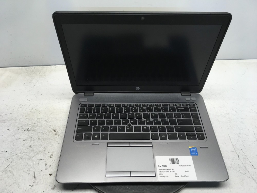 HP EliteBook 840 G2 Intel i5-5200U 2.2GHz 4 GB NO HDD
