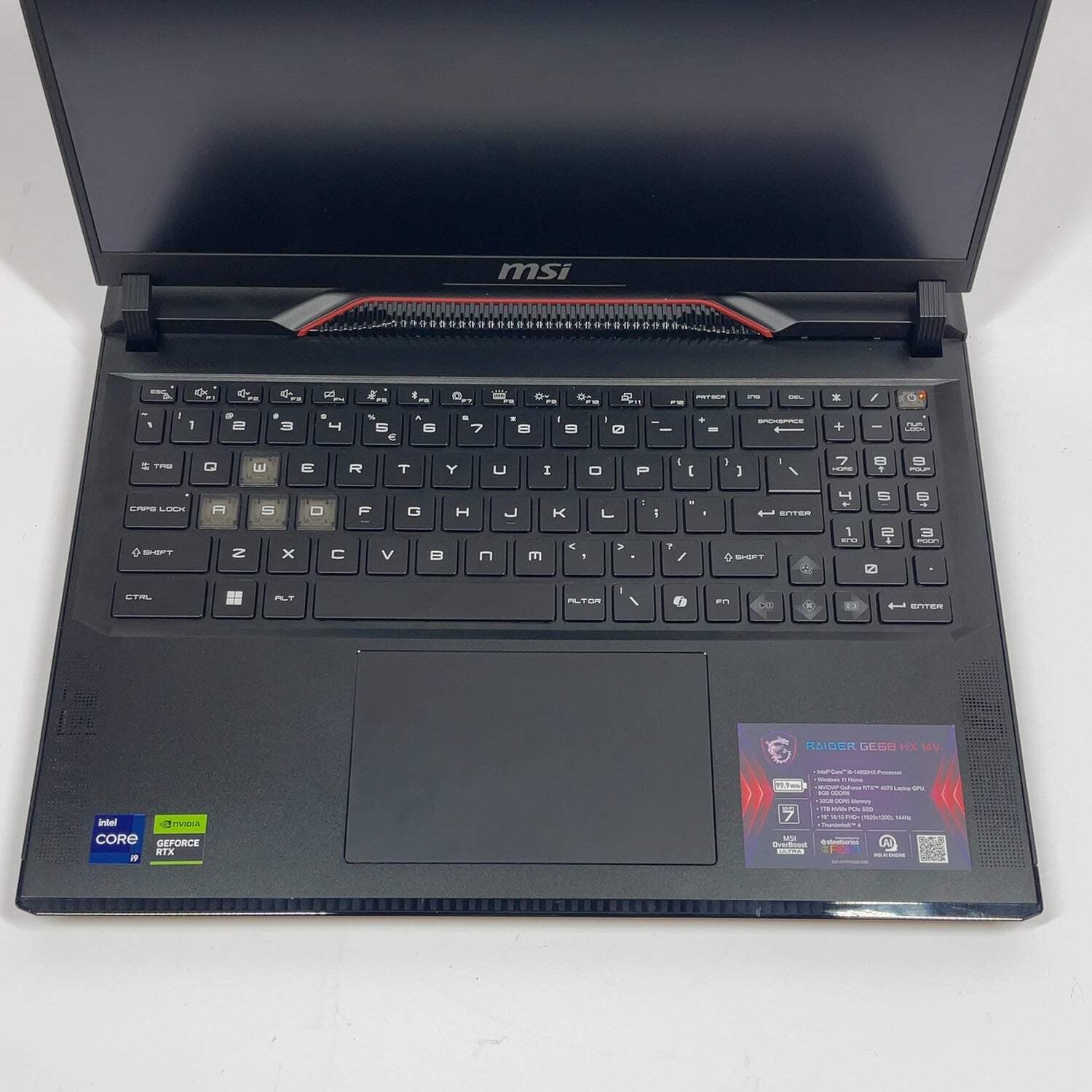 MSI Raider GE68 HX 14VGG 16" i9-14900HX 2.2GHz 64GB RAM 1TB SSD GeForce RTX 4070 gallery