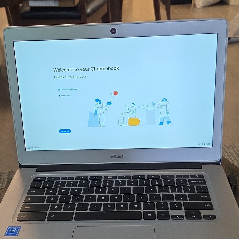 Acer Chromebook 14 N16P1 14in Intel Celeron 4GB 32GB eMMC FHD Silver