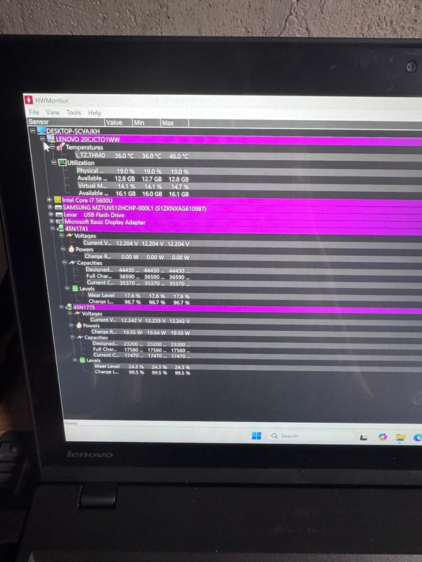 Lenovo Thinkpad 3K IPS Intel i7 16GB RAM 512GB SSD WIN11P gallery