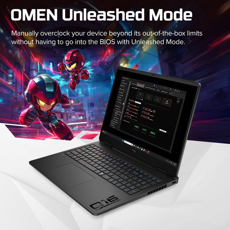 HyperX - OMEN 16" 165Hz 2.5K OLED Gaming Laptop - AMD Ryzen 9 8940HX (2025) -... gallery