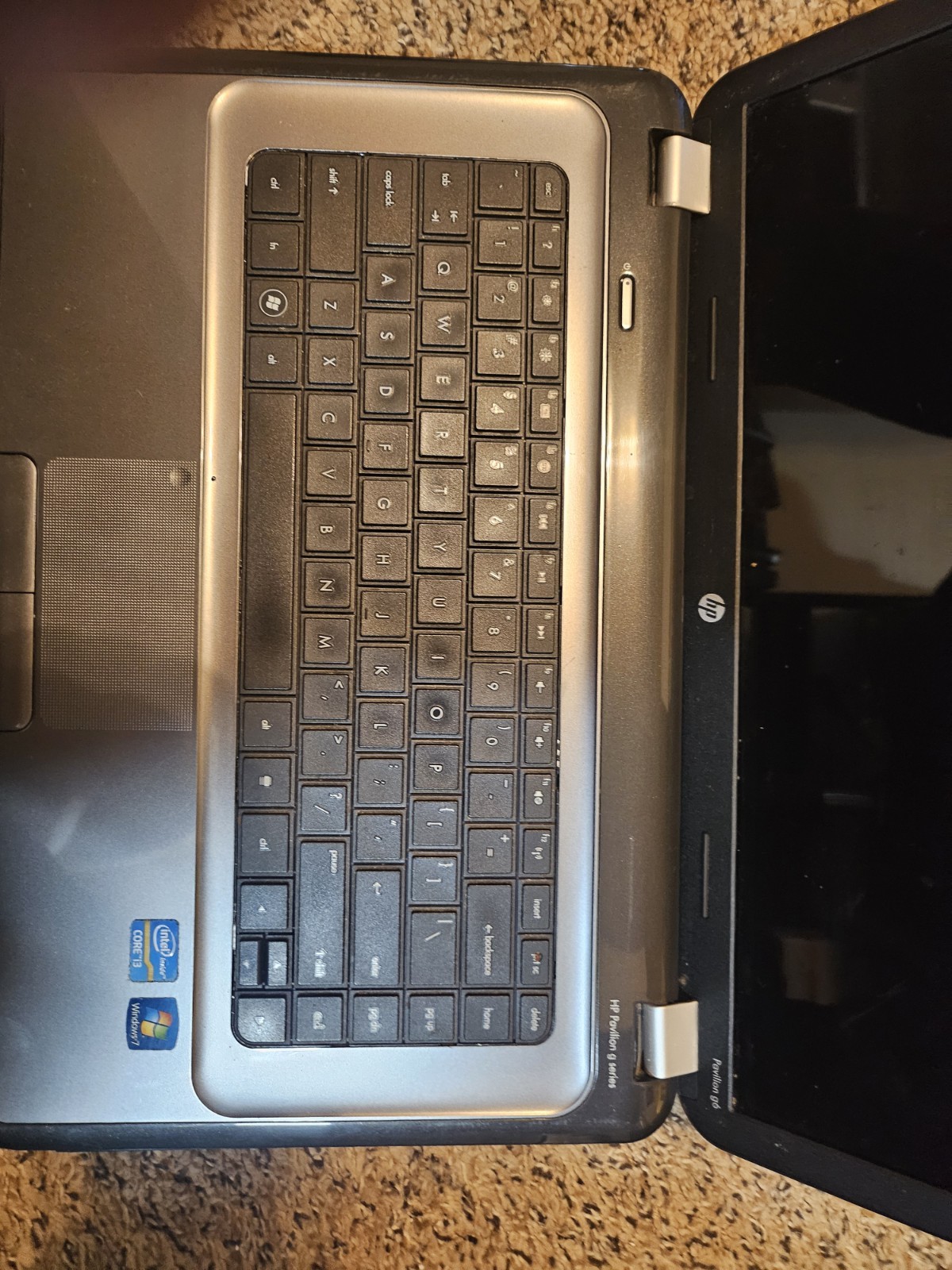 HP Pavilion g6-1d73us 15.6”/Intel Core i3-2350M @2.30GHz 4GB 300GB windows 10 gallery