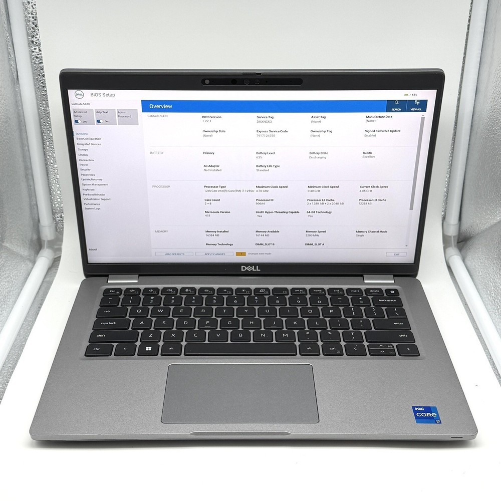 Dell Latitude 5430 14"| i7-1255U 1.8GHz | No RAM/SSD | Excellent Batt. | Win COA