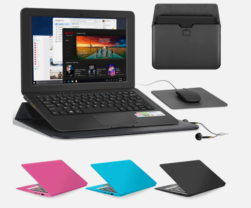 Windows 10 Laptop 10.1"Celeron R Computer Mini Netbook WiFi Webcam HDMI YouTube gallery