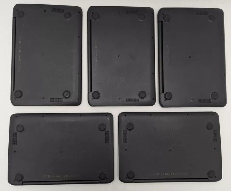 Lot of 5 HP Chromebook 11 G6 EE 11.6" Celeron N3350 1.10GHz 4GB RAM 16GB eMMC gallery