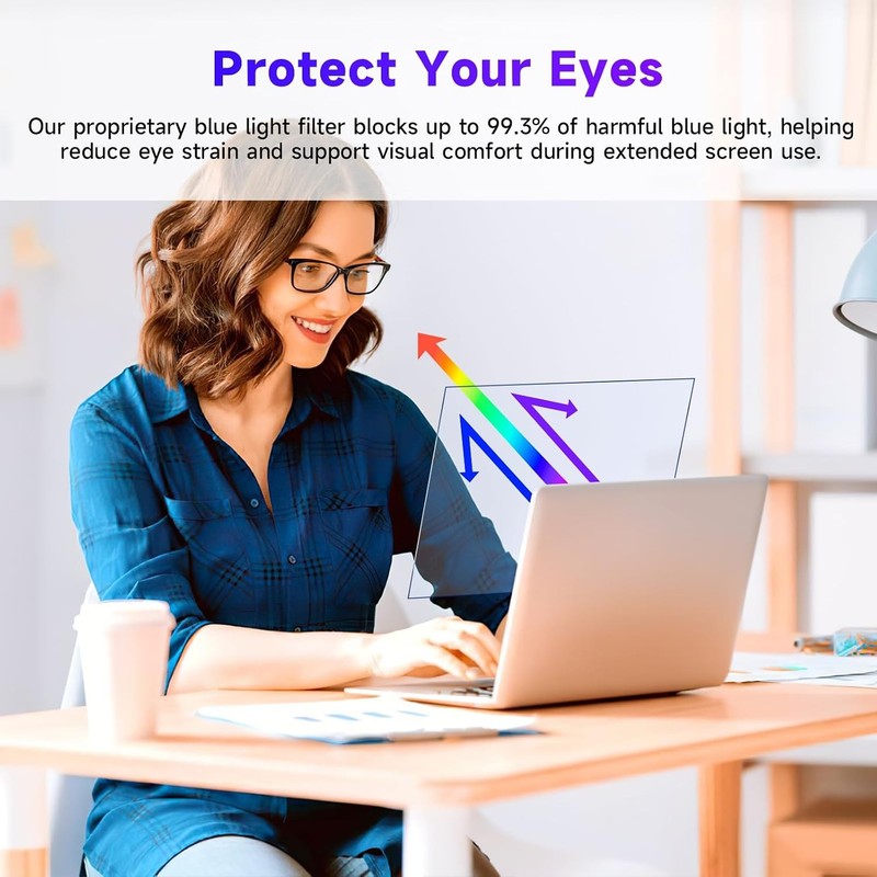16-Inch Blue Light Filter Laptop Screen Protector 2 Pack | Anti-Glare Matte Film gallery