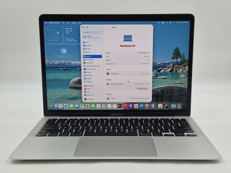 Apple MacBook Air A2337 13" M1 3.20GHz 8GB RAM 256GB NVMe macOS Tahoe gallery