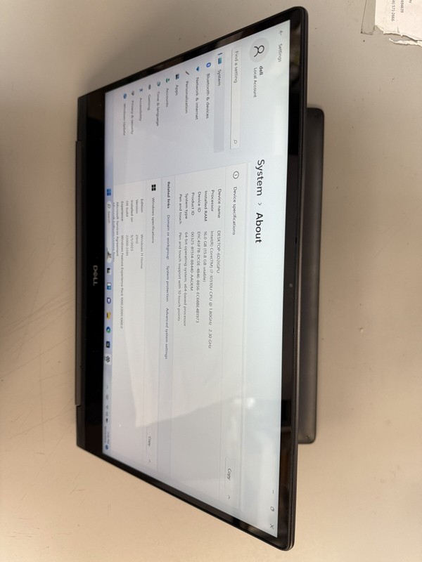Dell Inspiron 7391 2-in-1 i7 CPU 16GB 512GB SSD WIN 11 Home no Stylus gallery