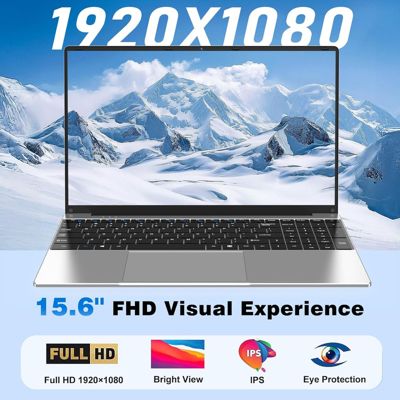 Laptop Computer, Win 11 Pro Lap Top, 15.6 Inch Laptop PC 2026, 16GB RAM 256GB SS gallery