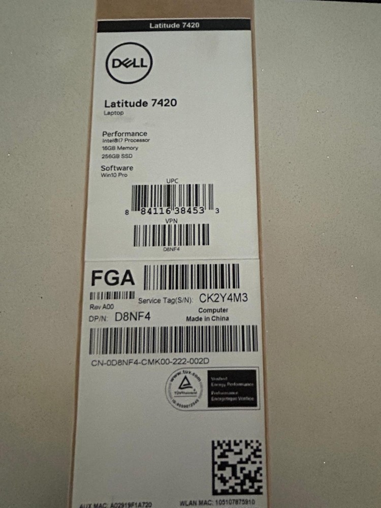 Dell Latitude 7420 2-In-1 14'' (256GB SSD Intel Core i7-1165G7 4.7GHz 16GB RAM)