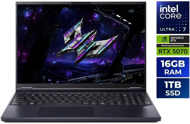 Acer Predator Helios Neo 16.0 in GeForce RTX 5070 GPU Core Ultra 7 255HX 16GB gallery