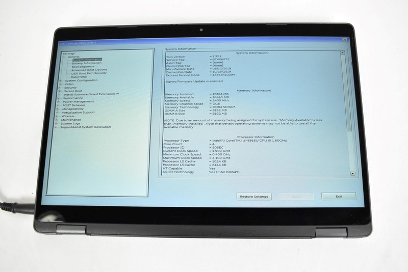 Dell Latitude 5300 2-in-1 Laptop i5-8365U 1.6GHz 8GB 256GB No OS *See Details* gallery