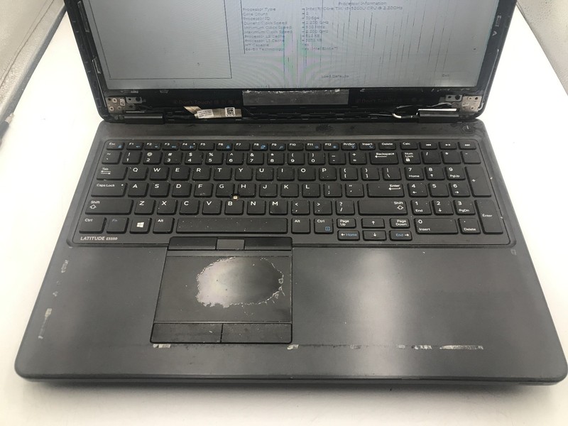DELL LATITUDE E5550 - BOOTS TO BIOS - INTEL I5 5200U - NO RAM - READ DESCRIP -BB gallery