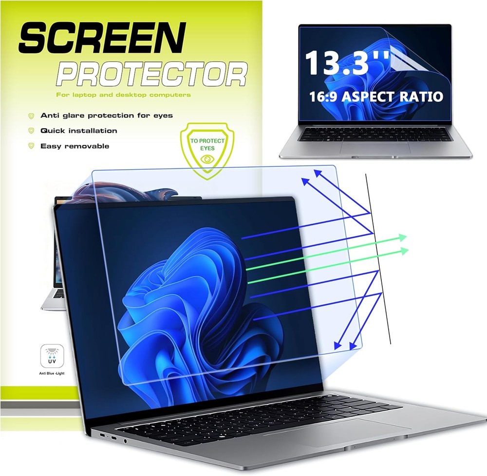 13.3 inch 16:9 Anti Blue Light Screen Protector for HP/Lenovo/Dell/ASUS/Acer/Sam