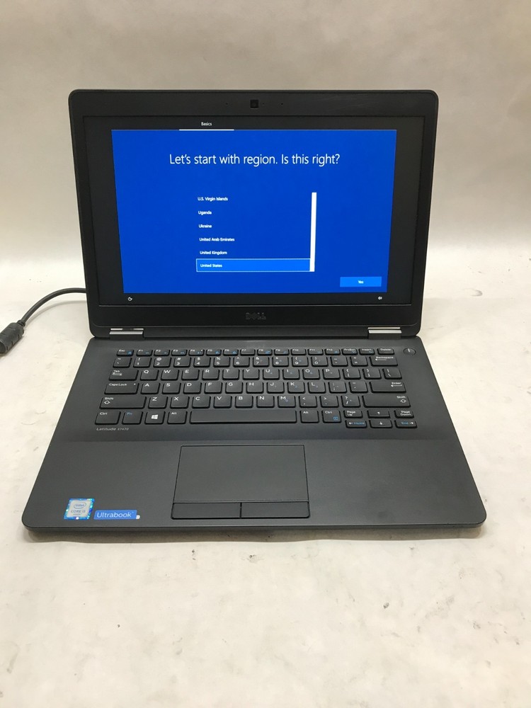 Dell Latitude E7470 14" Intel Core i5-6300U 4GB RAM 128GB SSD WIN 11 NO BATT -DW