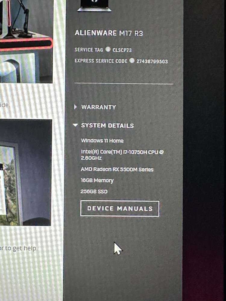 alienware m17 r3 gaming laptop