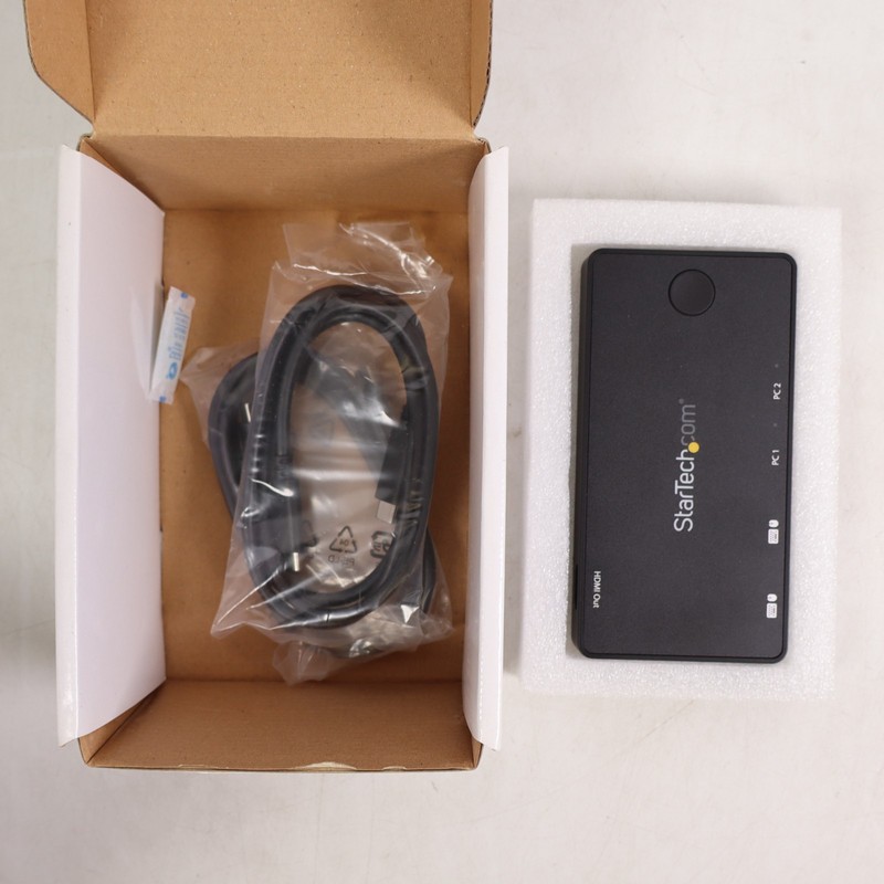 StarTech.com 2 Port USB C KVM Switch 4K 60Hz HDMI Compact Dual Port UHD USB-C gallery
