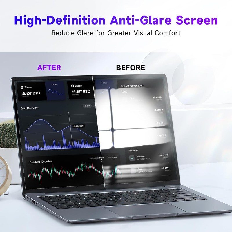 16-Inch Blue Light Filter Laptop Screen Protector 2 Pack | Anti-Glare Matte Film gallery