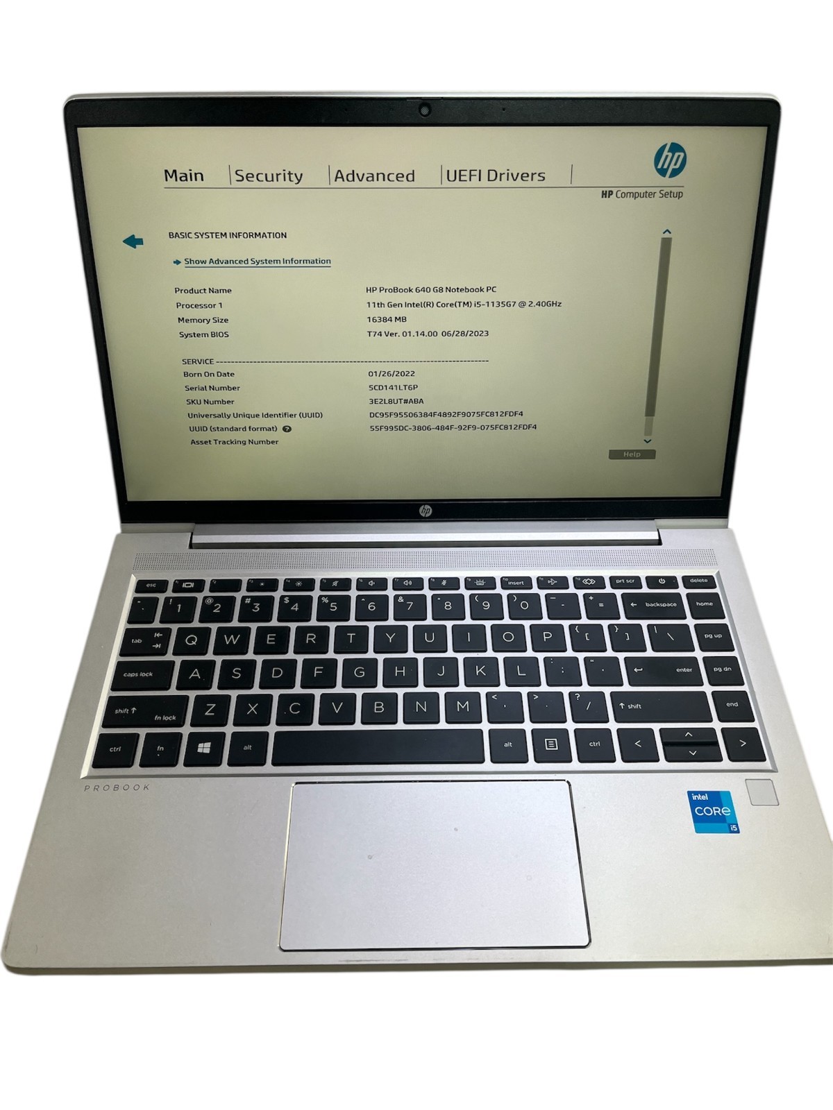 HP PROBOOK 640 G8 INTEL CORE I5-1135G7 @ 2.40GHZ 16GB RAM NO OS/NO POWER ADAPTER gallery