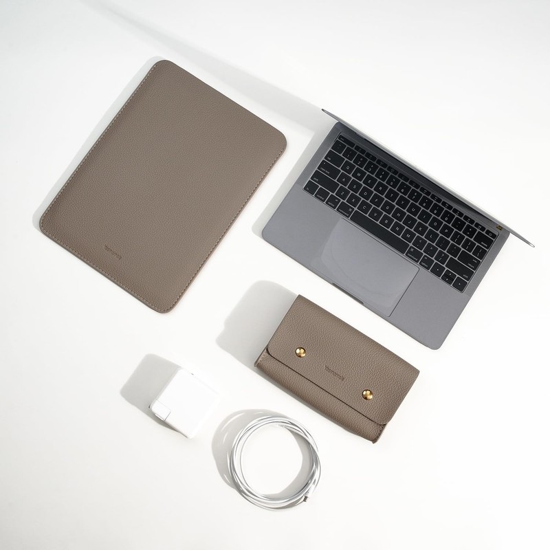 Padded PU Leather Laptop Sleeve 16-Inch for MacBook Pro 15 & 16-Inch Bags gallery