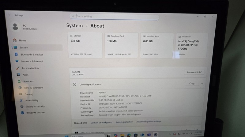 Lenovo ThinkPad X1 Tablet Core i5 8GB RAM 256GB SSD 13" Light-up Keyboard gallery