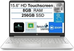 Brand New HP 15.6″ Touch Screen Laptop,Intel i3 10th,4or8GB RAM, 128/256 SSD
