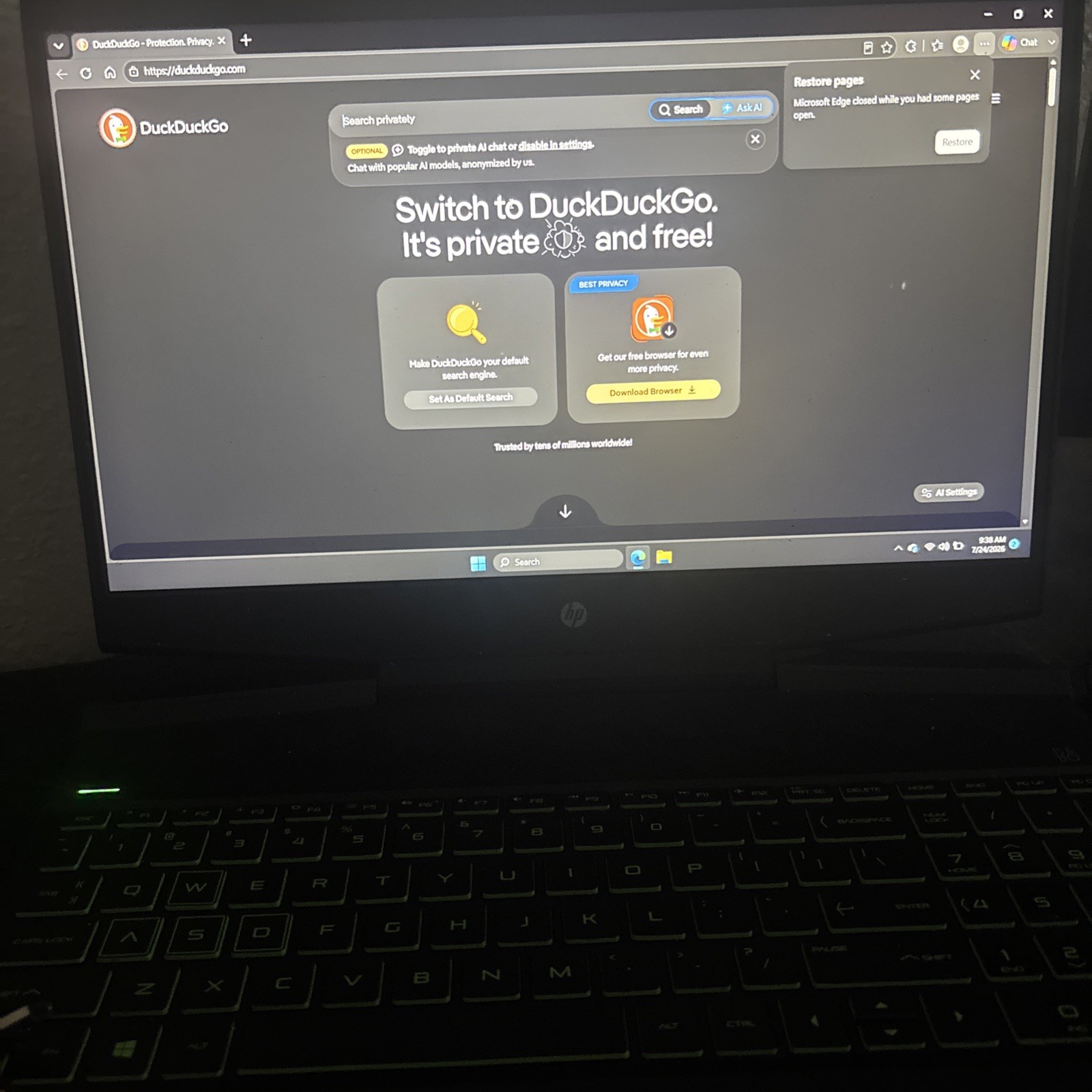 HP Pavilion 16-a0032dx 16" i5 8GB 512GB Black plus 100 hz monitor gallery