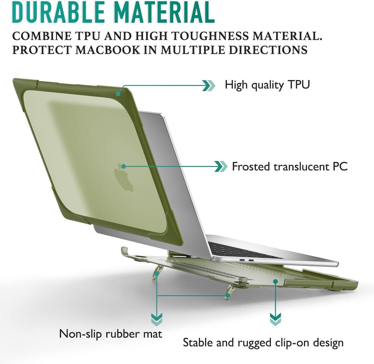 MacBook Pro 16 inch Case 2019 Release A2141, Heavy Duty Dual Layer Hard Cover gallery