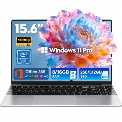 2026 Laptops Computer,15.6" Windows 11 Pro Laptop 15.6 Inches Silver 256 GB gallery